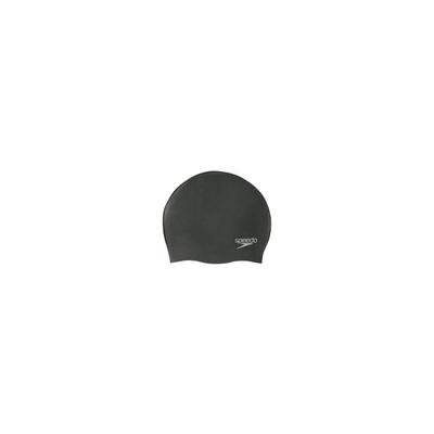 Badekappe SPEEDO "SILICONE CAP NVY", schwarz, Badekappen, mit ergonomischem 3D-Design, eng anliegende Passform