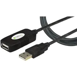 Techly IUSB-REP10TY USB Kabel USB 2.0 10 m USB A 0,48 Gbit/s Schwarz
