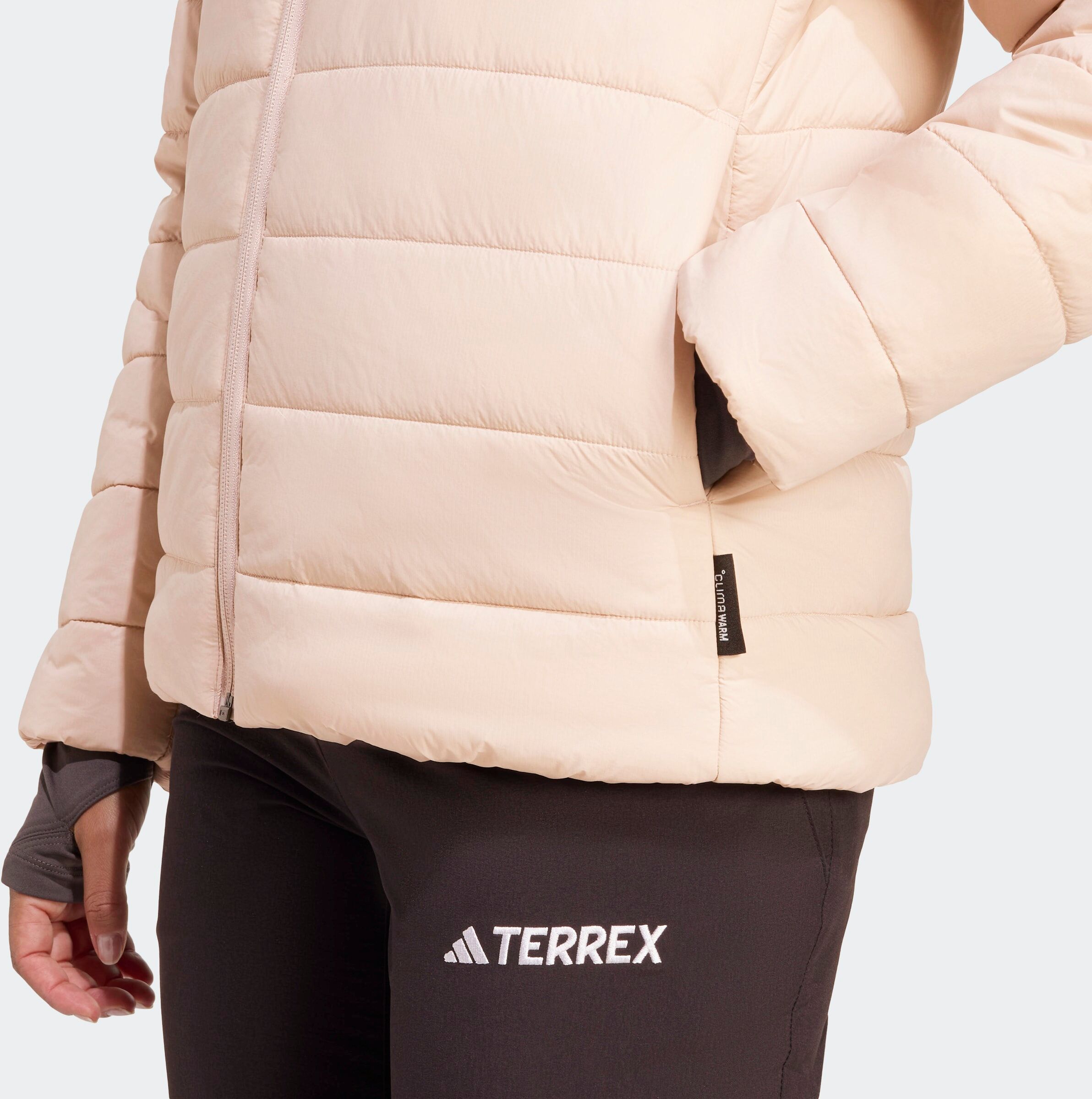 Steppjacke ADIDAS TERREX "MULTI ESSENTIALS", Damen, Gr. S, beige (wonder taupe), Obermaterial: 100% Polyamid, Jacken Steppjacke