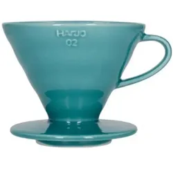 Hario Kaffeefilterhalter V60, Colour Edition, Turquoise Green, Kaffeebereiter, Türkis