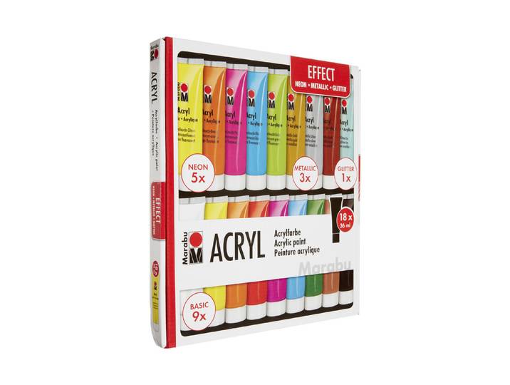 Marabu Acrylfarben-Set Effects