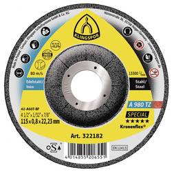 Klingspor A 980 TZ Special 322182 Trennscheibe gekröpft 115 mm 25 St. Edelstahl, Stahl, NE-Metalle
