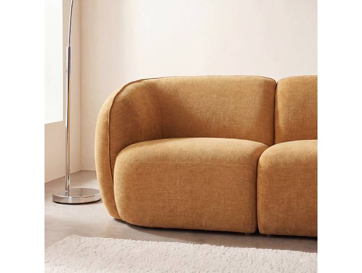 Linke Armlehne für Modulsofa, ockerfarben – 92 cm