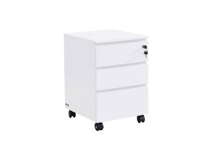 Caisson de bureau - 3 tiroirs - Blanc - OLBERDA