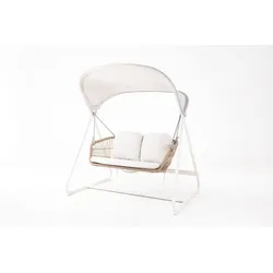Segarda Hollywoodschaukel Mykonos Polypropylen Weiß Ivory