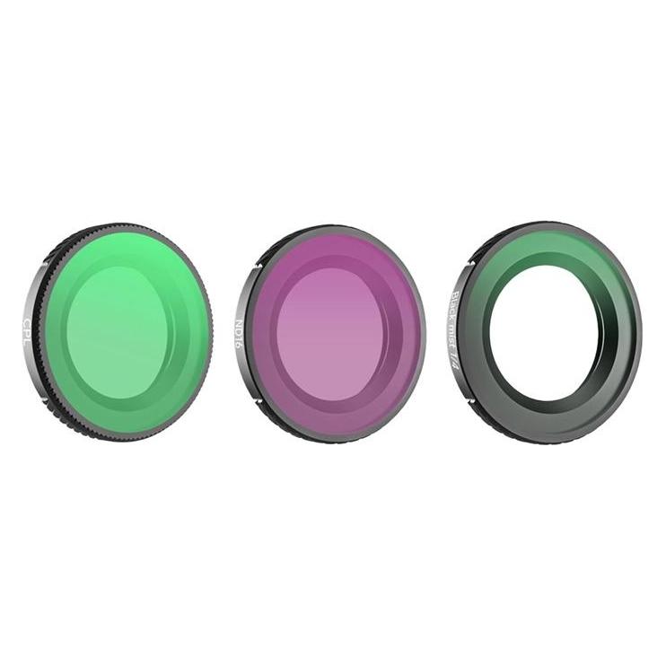 Sunnylife 1/4" lens filters 3 pcs. - Black Mist + CPL + ND16 for Osmo Nano (25.40 mm, Black Mist Filter, ND- / Graufilter, Polarisationsfilter) (ON-FI076)