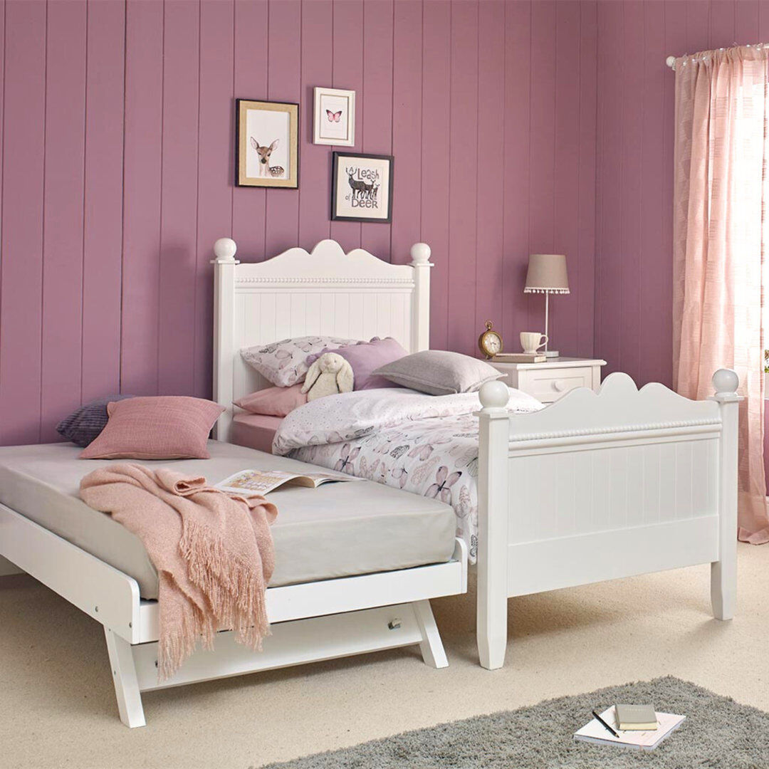 Mokee Pop-Up Trundle for Single Bed White