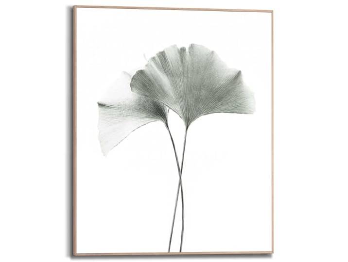 REINDERS Gerahmtes Bild, Ginkgo Blatt, Wohnzimmer, Bilder, Wanddeko, Room Decor, MDF, Grün, 50 x 40