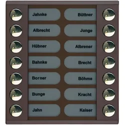 TCS PET14-EB/04 PET/AVE TCS:BUS Klingeltastenerweiterung 14T AP bronze PET14EB04