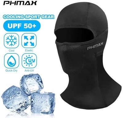 Inspired Finds Windproof Full Face Motorcycle Riding Balaclava Mask For Men And Women black Mesh Mouth