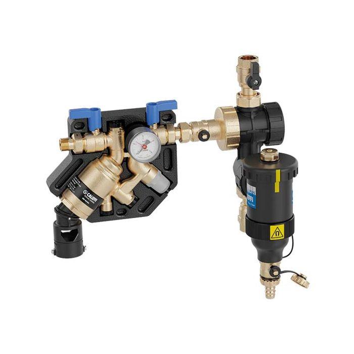 Caleffi Ba Füllkombi DE3580010 1/2", Anschluss Schlammabscheider Ø 22mm, mit DIRTMAGPLUS
