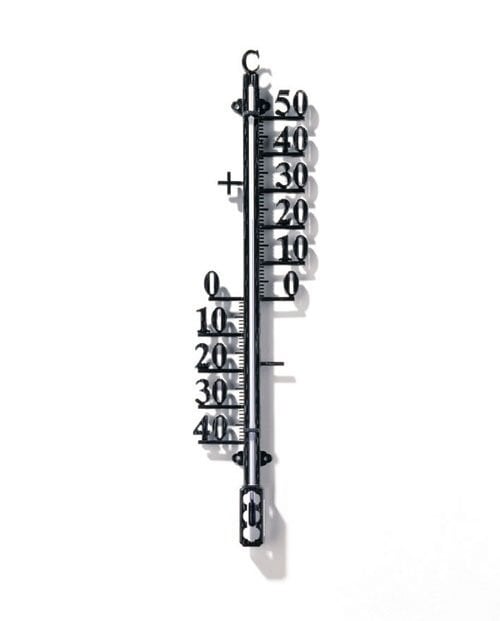 Nature thermometer ABS zwart