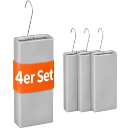 Relaxdays Luftbefeuchter Heizung 4er Set Grau
