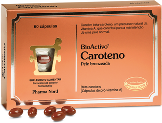 Bioactivo Suplemento Manutenção da Pele Caroteno 60 cápsulas