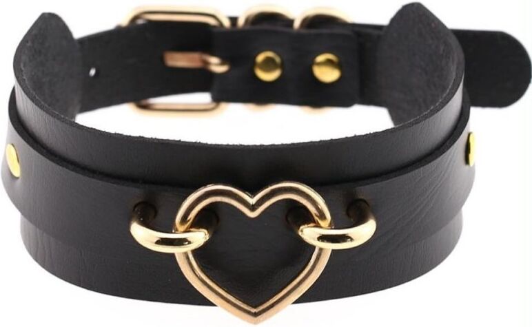 Joy Jewels Collier Fantaisie Golden Heart Noir