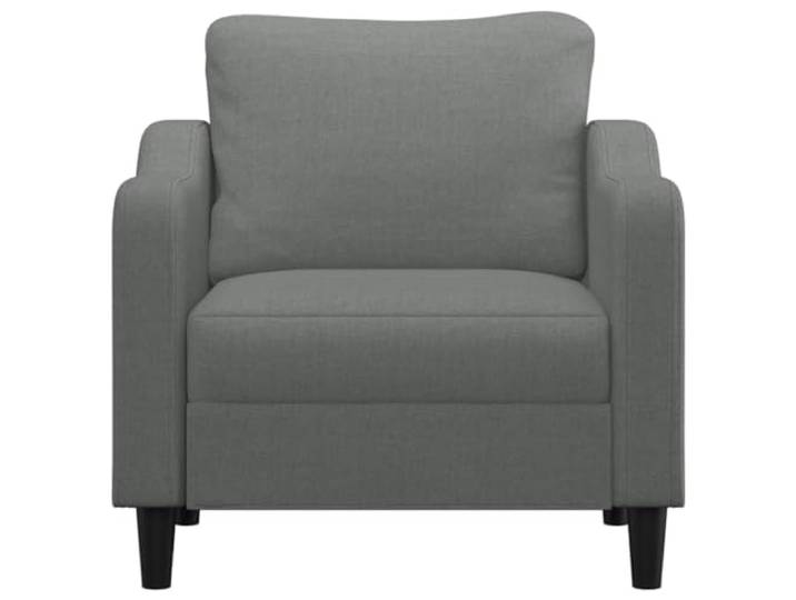 KTHLBRH Sessel dunkelgrau 60 cm aus Stoff Metallrahmen, Schaumstoffpolsterung, Tragkraft 110 kg, für Wohnzimmer und Lesen