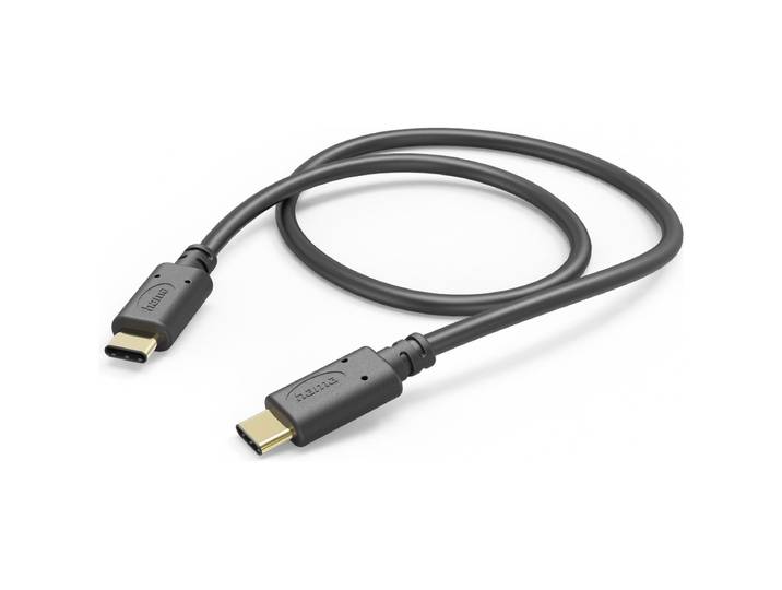Hama USB-Kabel, USB-C naar USB-C, 1 m, zwart Oplader Zwart