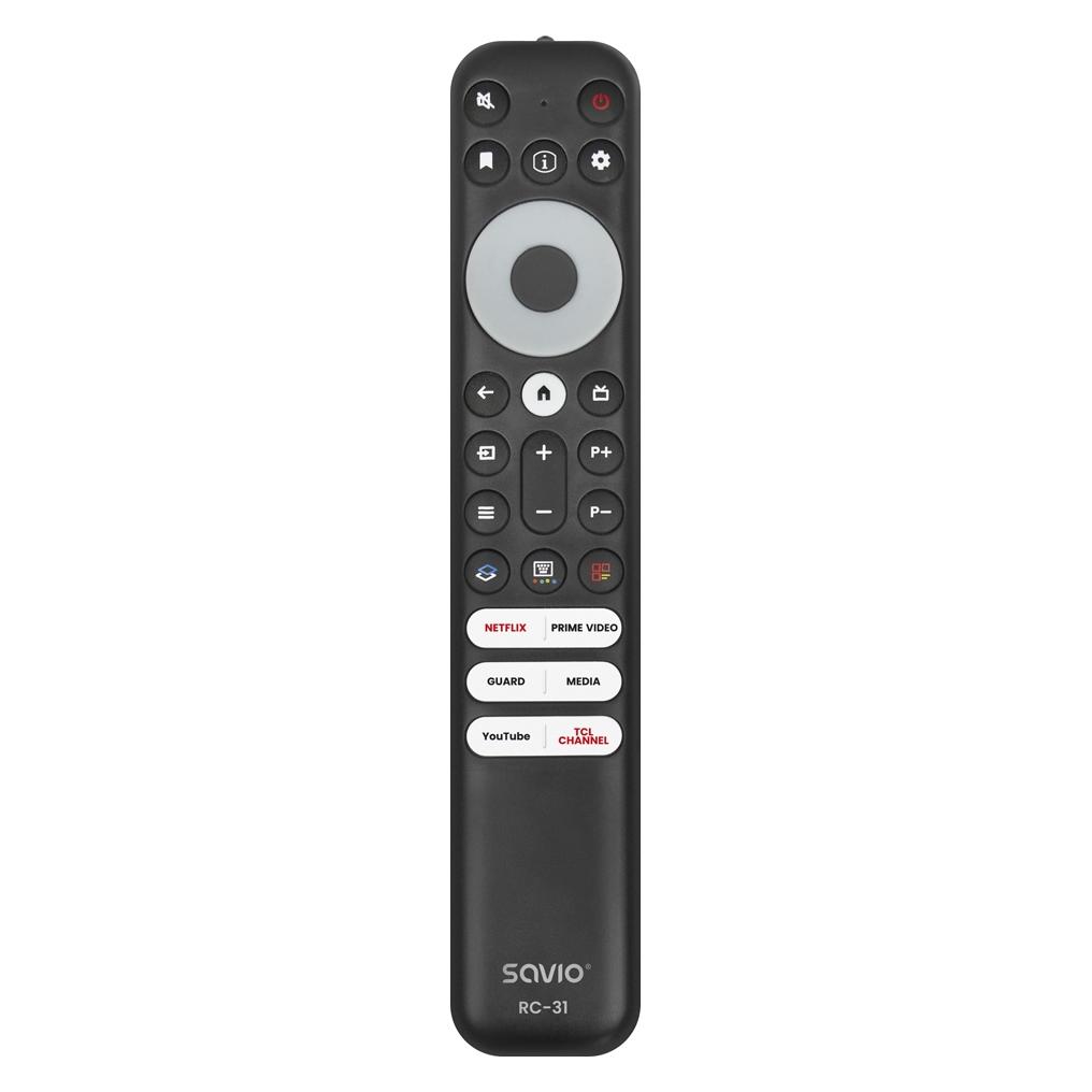 Savio RC-31 Universal-/Ersatzfernbedienung für TCL TV - SMART TV (Universal Fernbedienung, Radio Frequency (RF)) (RC-31)