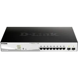 D-Link DGS-1210-10MP:10Port SmartSwitch (10 Ports), Netzwerk Switch, Schwarz