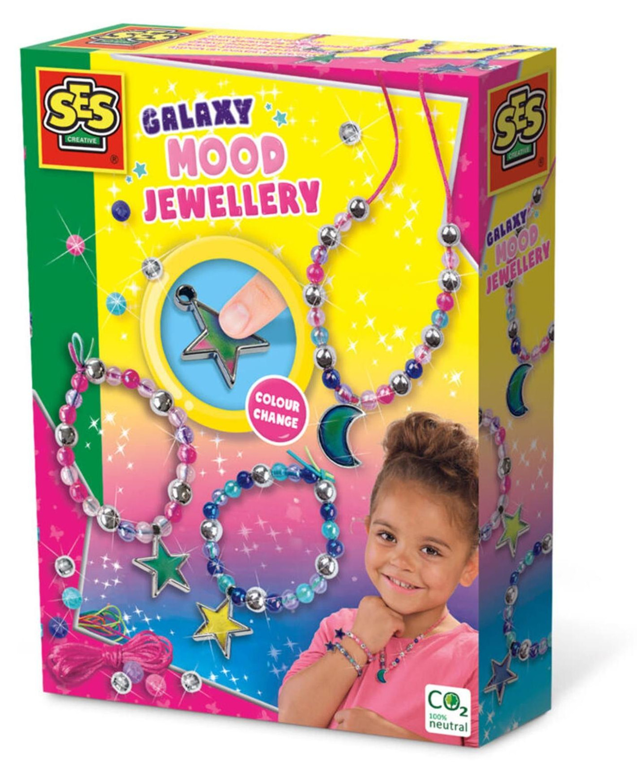 SES Creative 14763 Sieraden maakset voor kinderen, Meerdere kleuren