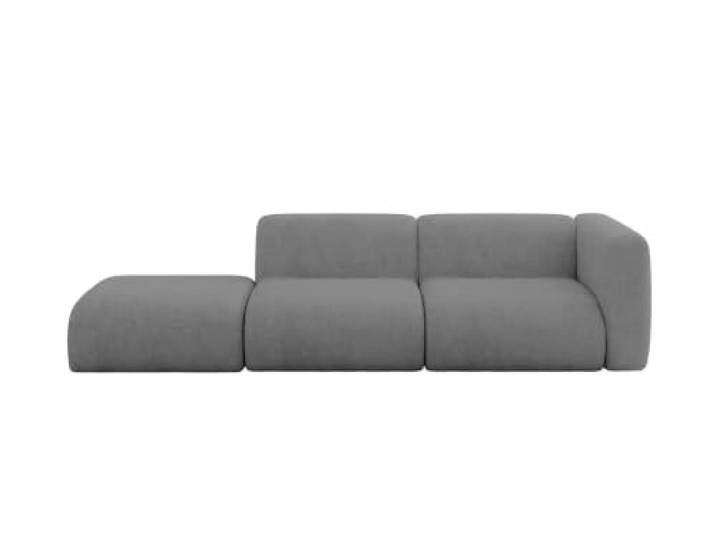 ALTDECOR Sofa Couchsofa MIRA-S3 296x89x70 - Grau Corner Sofa Bett Eckcouch Couch Wohnlandschaft Cauchsofa