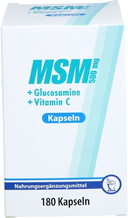 Pharma Peter GmbH MSM 500 mg+Glucosamine Kapseln 180 St. (124 g)