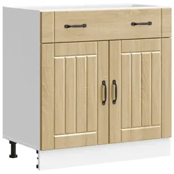 vidaXL Küchen-Unterschrank Lucca Sonoma-Eiche Holzwerkstoff