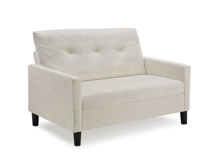 Sofa Viborg, 2-Sitzer, Sitzpolster mit Federkern, 300 kg - creme