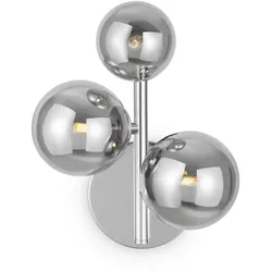 Wandleuchte Dallas Chromfarben/Grau max.28 Watt Wandlampe