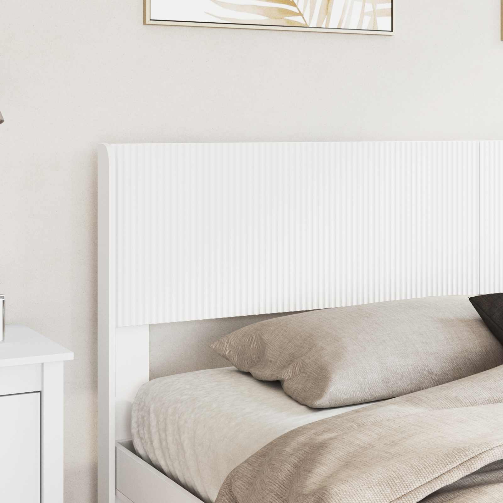 vidaXL Tête de lit Blanc PB