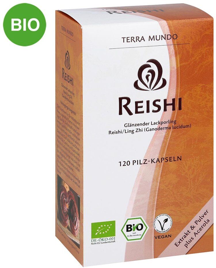 Reishi Vitalpilz Bio Terra Mundo Kapseln 120stk