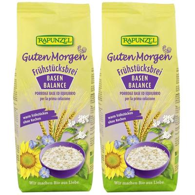 Rapunzel Bio Guten Morgen Frühstücksbrei, Basen-Balance x2 2x500 g Brei