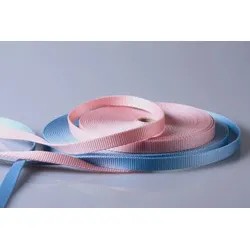 PA-Gurtband | 15 mm Breite | Meterware | Reißfest und Soft | Glänzende Bandware | Heimtierbedarf | 2,8 mm Stärke