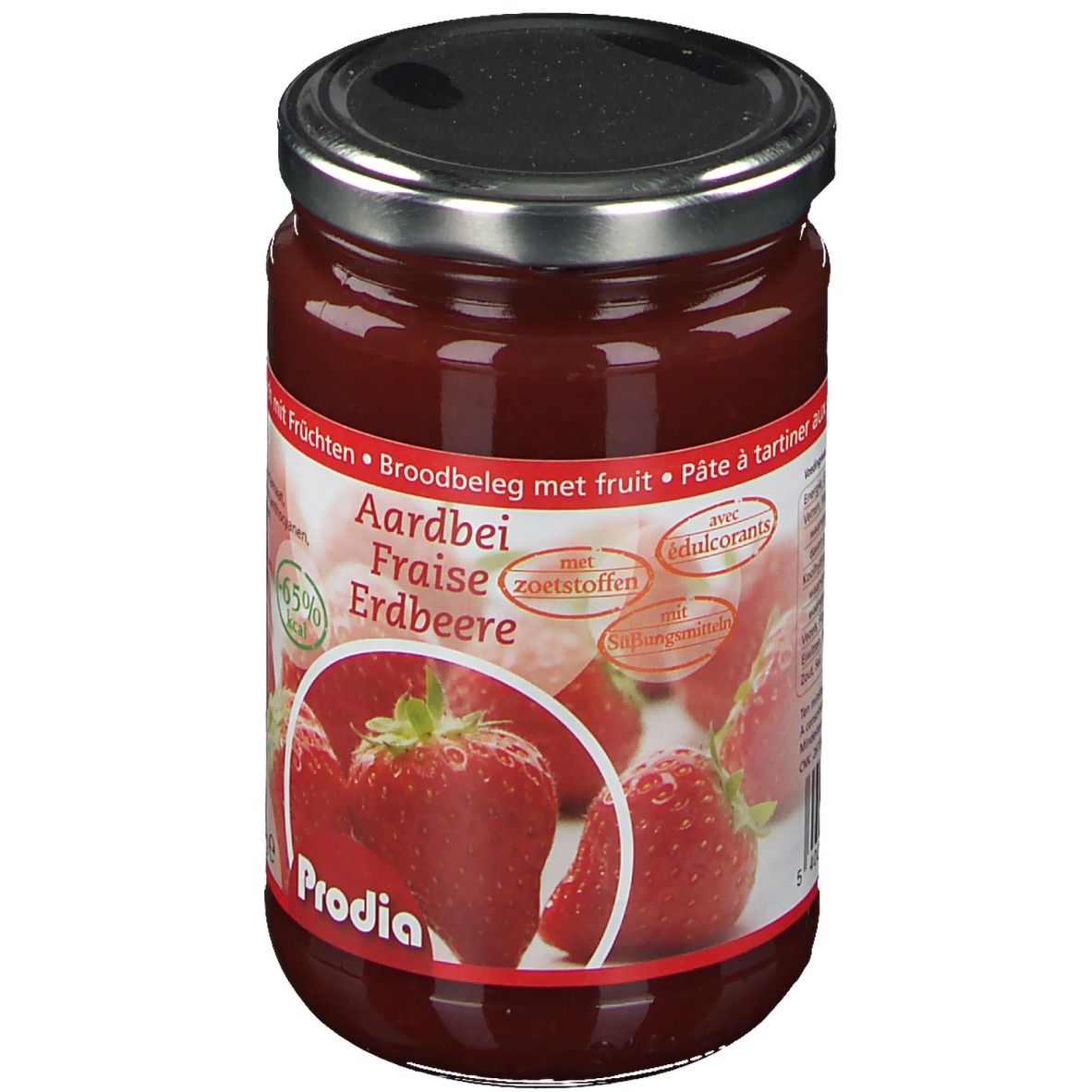 Prodia Broodbeleg Aardbei + Maltitol 300 g Futter