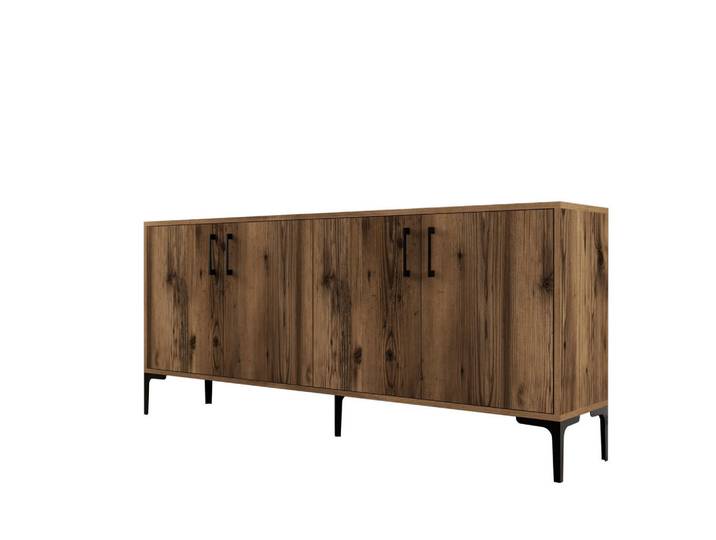 Habitat Garten Buffetschrank kiev Braun, Holz, 180x78x35 cm, Kleinmöbel, Kommoden, Sideboards