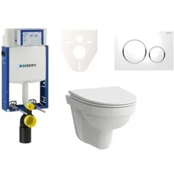 Geberit Wand-WC Set für Einmauerung + Laufen Pro Nordic WC SIKOGE2H4
