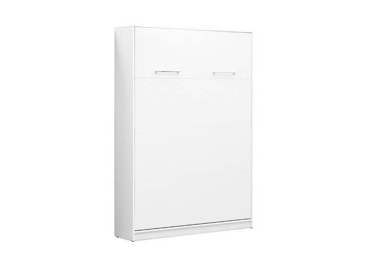 QMM TraumMöbel Schrankbett Wandbett VB 120 x 200 (Möbelstück, 1-St., Schrankbett) vertikal klappbar