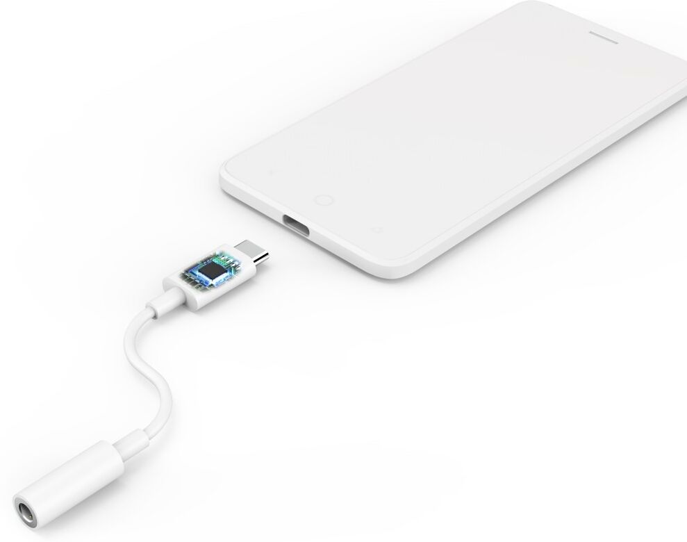Hama Audio-Adapter "Aux-Adapter USB-C – 3,5-mm-Klinke-Buchse, Weiß", weiß, Adapter, Audio-Adapter