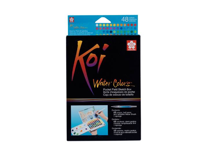 Koi Water Color Sketchbox 48