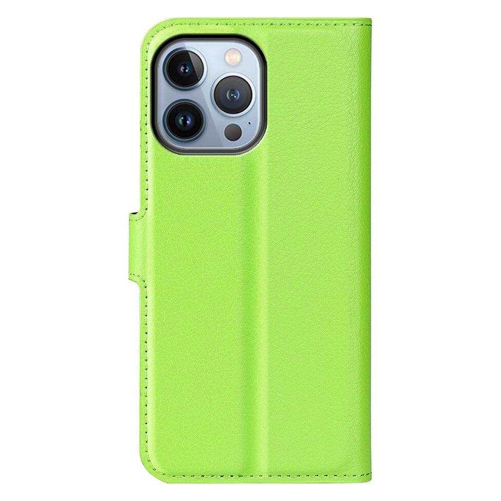 Cover-Discount iPhone 14 Pro - Leder Etui Hülle grün (Apple iPhone 14 Pro) (101134326F)