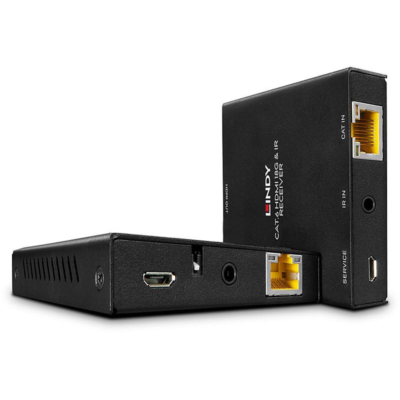 50m LINDY Cat.6 18G HDMI & IR Extender with Loop Out port