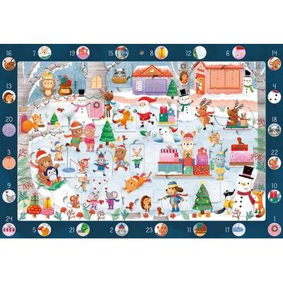 Mein Wimmel-Adventskalender: Fröhliches Schlittschuhlaufen