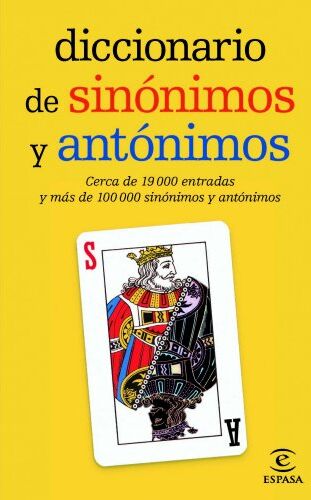 Espasa Calpe - Diccionario de sinónimos y antónimos (DICCIONARIOS LEXICOS) - Preis vom 11.10.2026 15:43:13 h