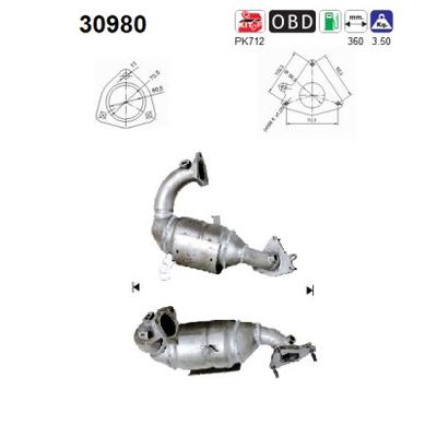 AS Katalysator 30980 für RENAULT