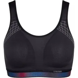TRIUMPH Damen BH Triaction Cardio Flow N01 EX, Größe 85F in Schwarz Schwarz