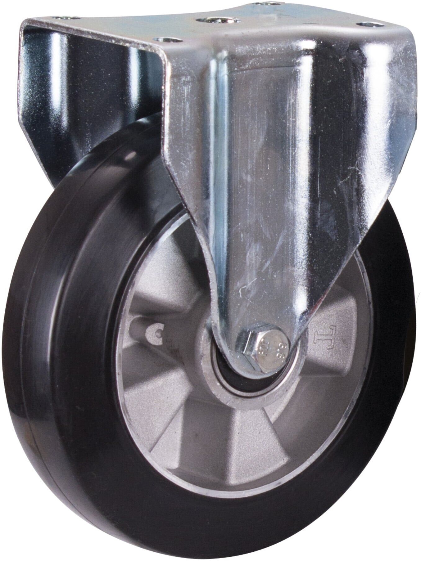 Variofit Bockrolle Elastikvollgummi 200 x 50 mm schwarz (bpg-200.006)