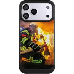 Nivocase Hülle für Apple iPhone 17 Pro Max Handyhülle NIVOcore Case Schwarz Feuer Feuerwehr Lebensretter (Apple iPhone 17 Pro Max), Smartphone Hülle, Schwarz