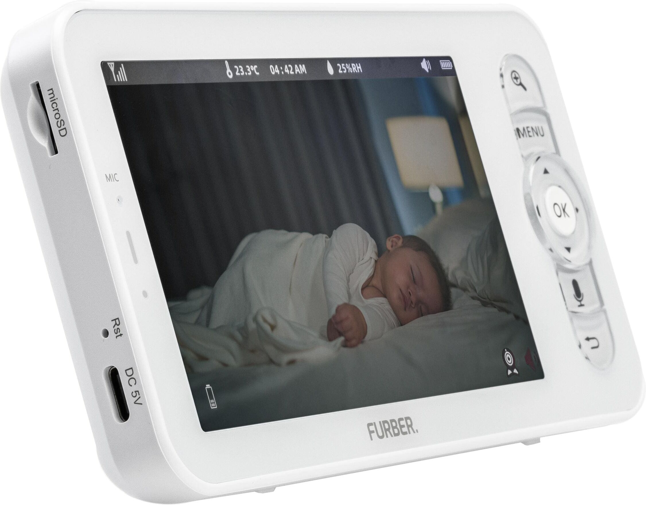 Babyphone FURBER, Baby, weiss (weiß), Babyphones Babyphone weiß Einheitsgröße