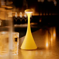 Sigor Akku-Tischleuchte Nudrop mini sonnengelb 210mm 1,8W Flex-Mood 2200K/2700K IP54 133lm Ra85 dim
