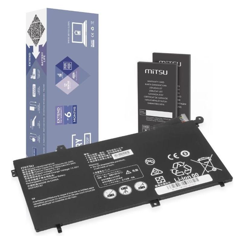 Mitsu Akku Huawei Matebook D-Serie 3700mAh 11,4V (3700 mAh) (BC/HU-D)
